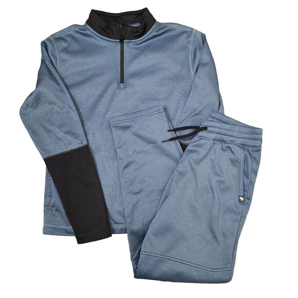 Abercrombie Kids Blue 2 Pc Sweatsuit Matching Set 11/12 - Picture 1 of 15